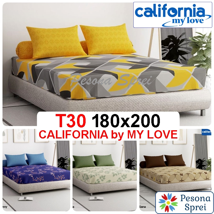 SPREI CALIFORNIA 180x200 TINGGI 30 / SPREI CALIFORNIA KING