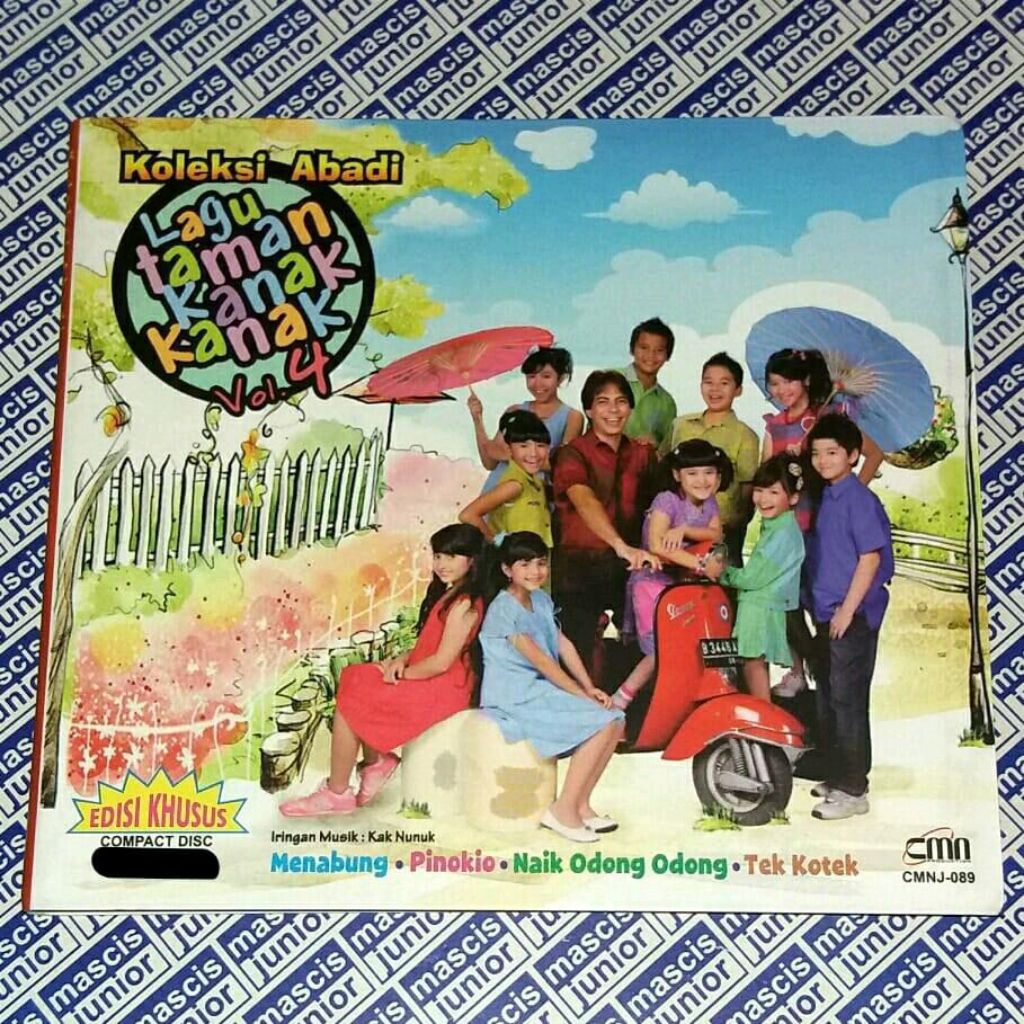 CD Koleksi Abadi Lagu Taman Kanak Kanak Vol 4 bersama iringan musik Kak Nunuk