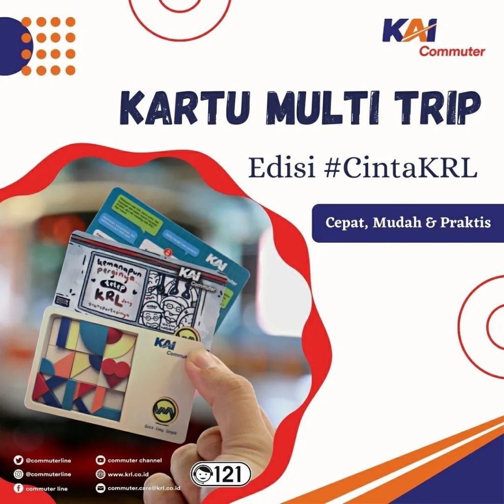 kartu multi trip CINTA KRL limited edition preloved