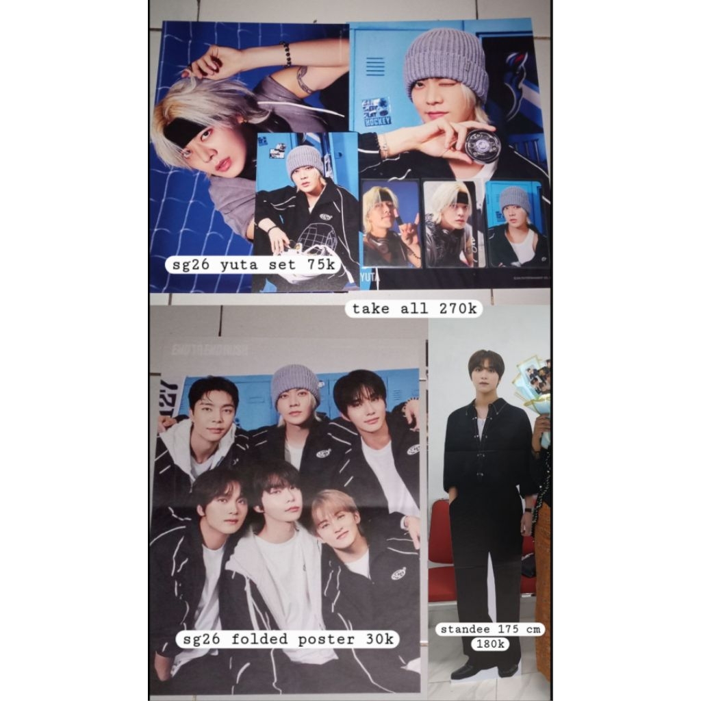 [READY STOCK] READY SG26 YUTA SET FOLDED POSTER NCT 127 STANDEE HAECHAN REAL SIZE 175 CM