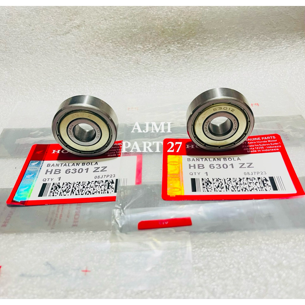 Bearing Laher Roda depan set 6301zz 2PC Honda CB150 Old LED CBR150 Old LED Megapro Monoshock Verza 1