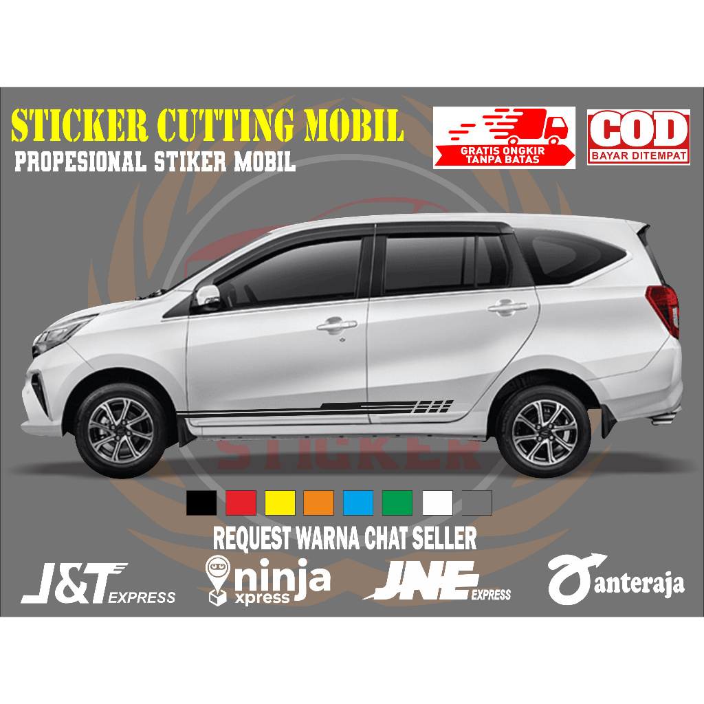 sticker mobil sigra sticker mobil daihatsu sigra stiker mobil sigra keren sticker variasi body mobil