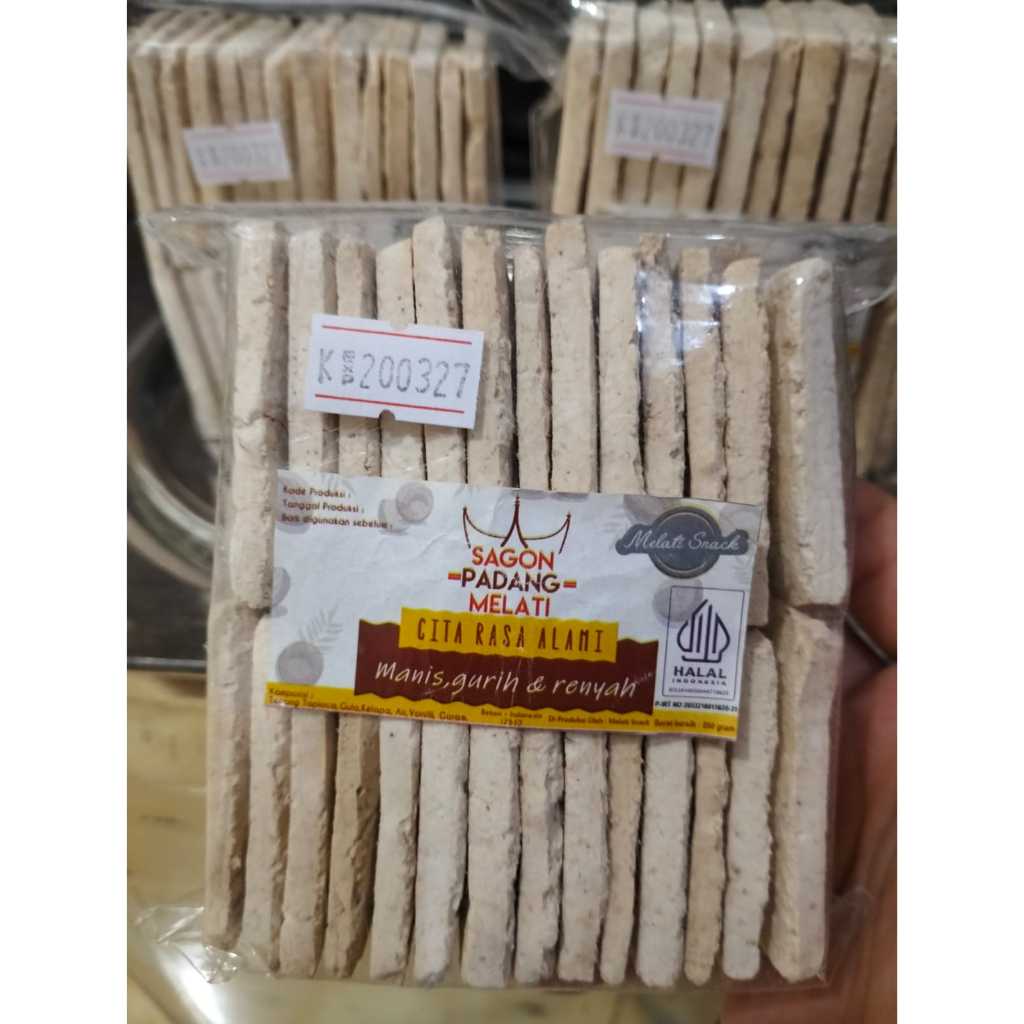 Sagon Padang Melati 200gr - Kue Sagon Kelapa Bakar Renyah Manis Gurih