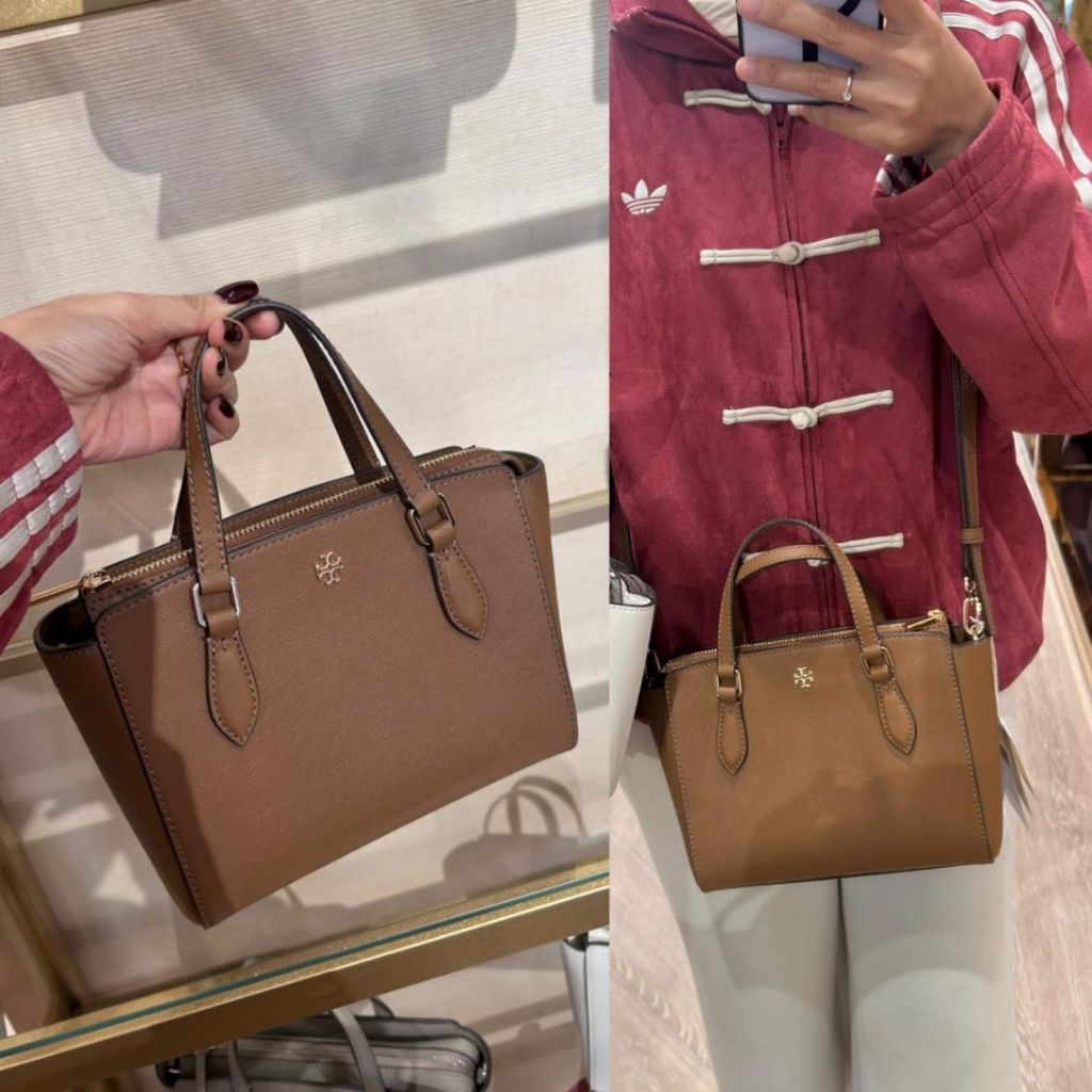 ready tb Emerson Mini Top Zip Tote Moose new