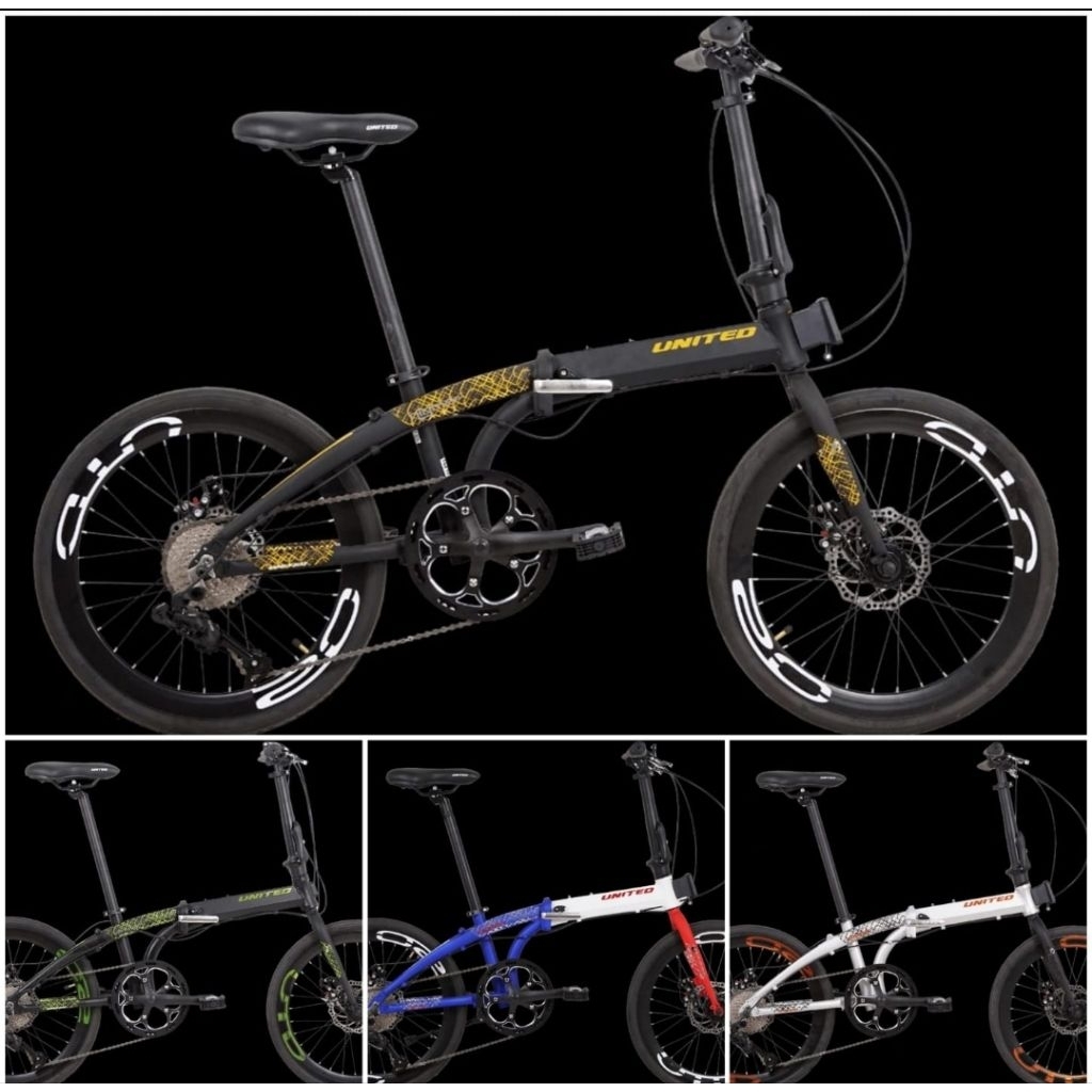Sepeda Lipat 20 United Nigma 10 speed