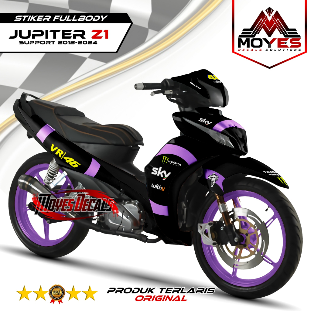 Decal Jupiter Z Robot 2010 Fullbody / Stiker Variasi Jupiter Z Robot 2011 / Decal Yamaha Jupiter Z R