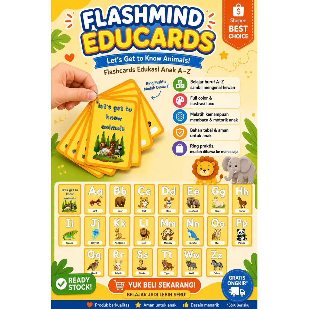 FLASHCARD ANIMALS