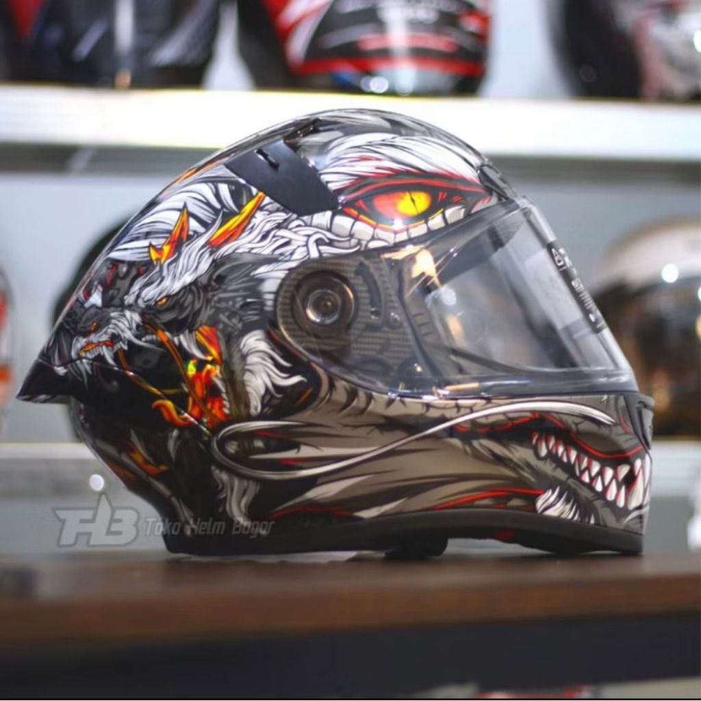 Helm RSV ffs21 Dragon repaint waterdecal custom repaint