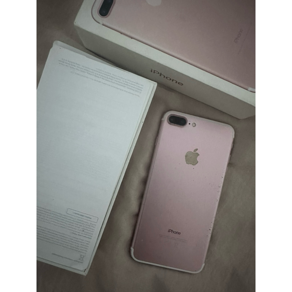 iphone 7+ plus second preloved rosegold 128gb Ibox apple