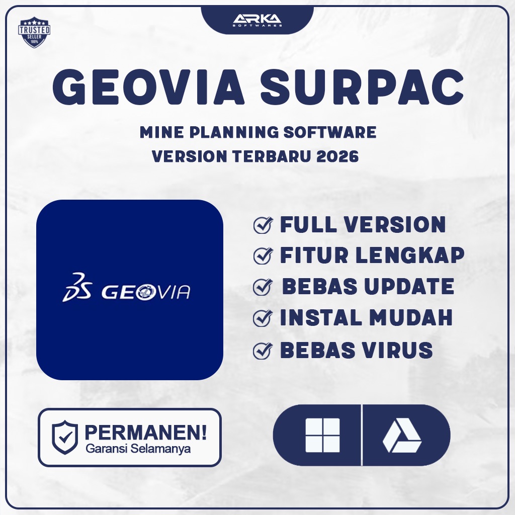 Geovia Surpac 2021 Full Version Original Lifetime + Panduan Instalasi (WIN)