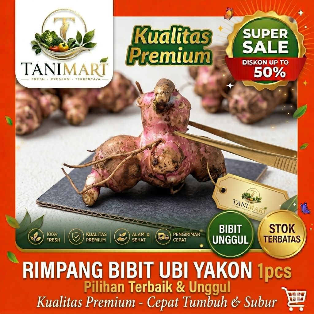 BIBIT UBII YACON PREMIUM/ RIMPANG UBI YACON PREMIUM 1PCS