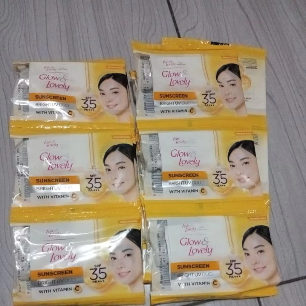 Glow Lovely Fair Lovely Bright UV DUO  Sunscreen Sachet