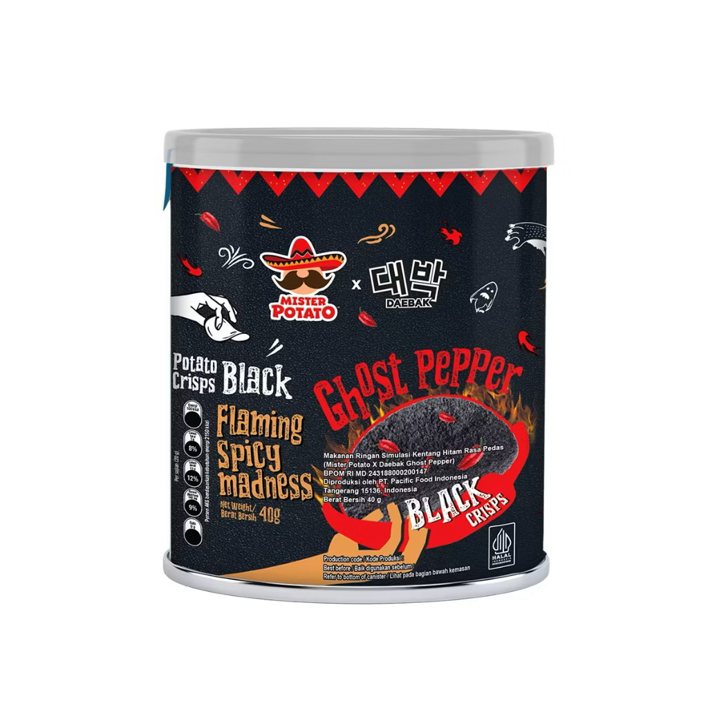 mister potato crisps black ghost pepper