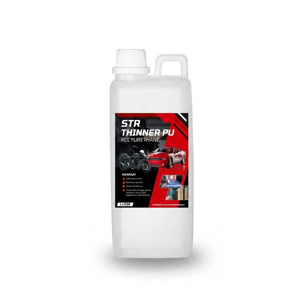 Thinner PU STR 1 Liter – Thinner Polyurethane. thinner cat mobil, thinner cepat kering, thinner kayu
