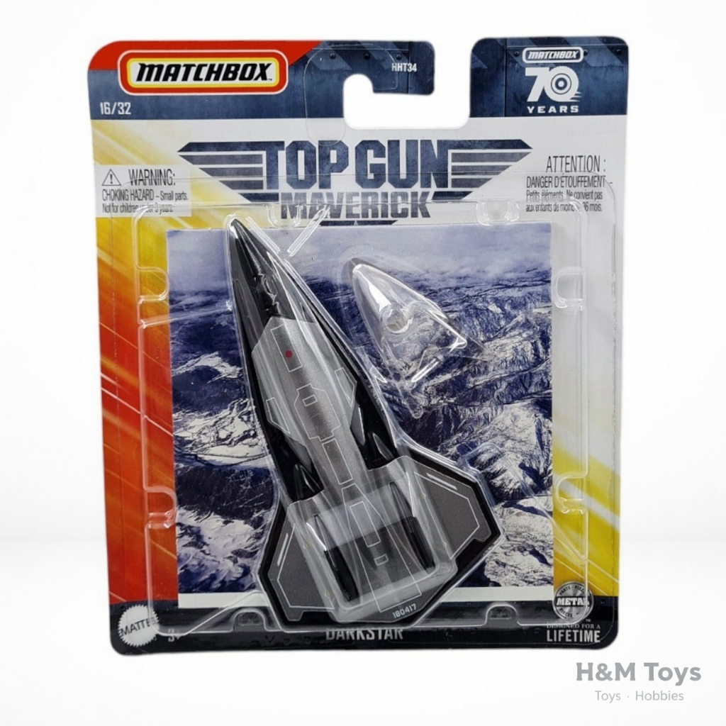 Matchbox 70 Years Top Gun Maverick Darkstar Pesawat - Diecast Pesawat Top Gun