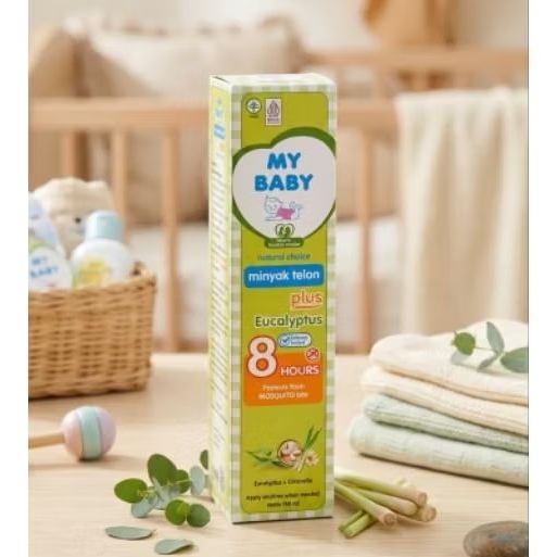 Minyak Telon My Baby Eucalyptus Besar 150ml | Minyak telon Mybaby hijau besar 150ml 1pcs