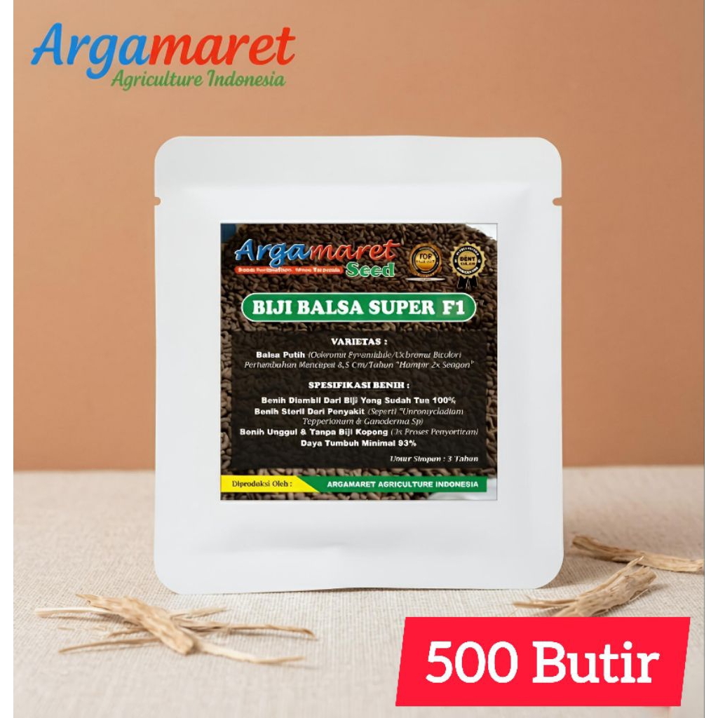 Bibit Balsa Putih Super F1 - 500 Biji Pohon Balsa Putih Unggul