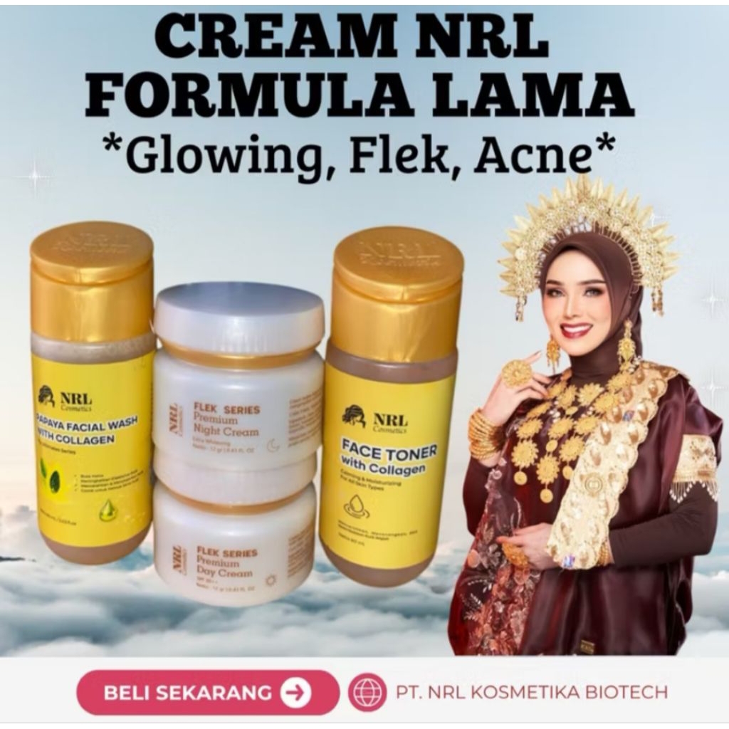 CREAM NRL KOSMETIK VARIANT GLOW, FLEK, ACNE SERIES (FORMULA LAMA)