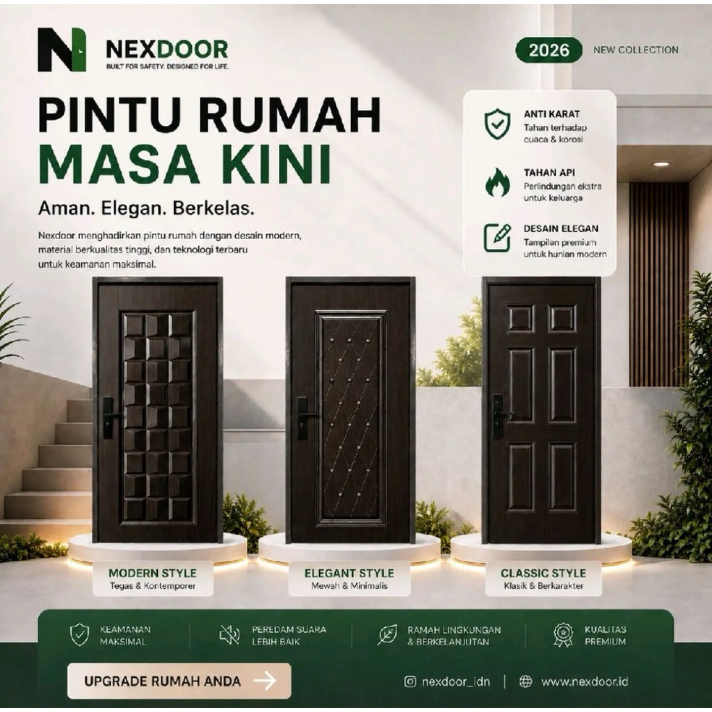 Pintu baja utama / Pintu kamar NEXDOOR Type Eco Series