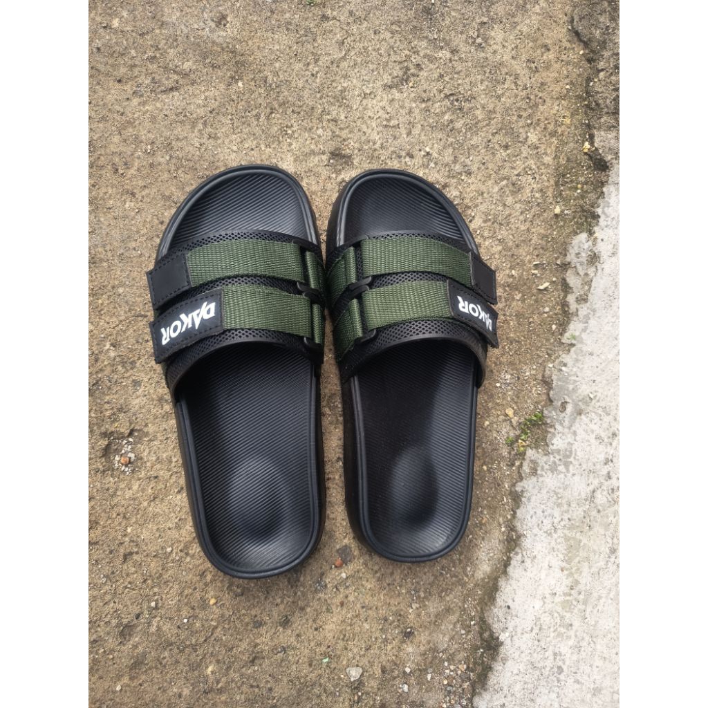 SANDAL PRIA SELOP STRAP AESTHETIC ARMY / SANDAL PRIA STRAP ARMY ANTI LICIN RINGAN