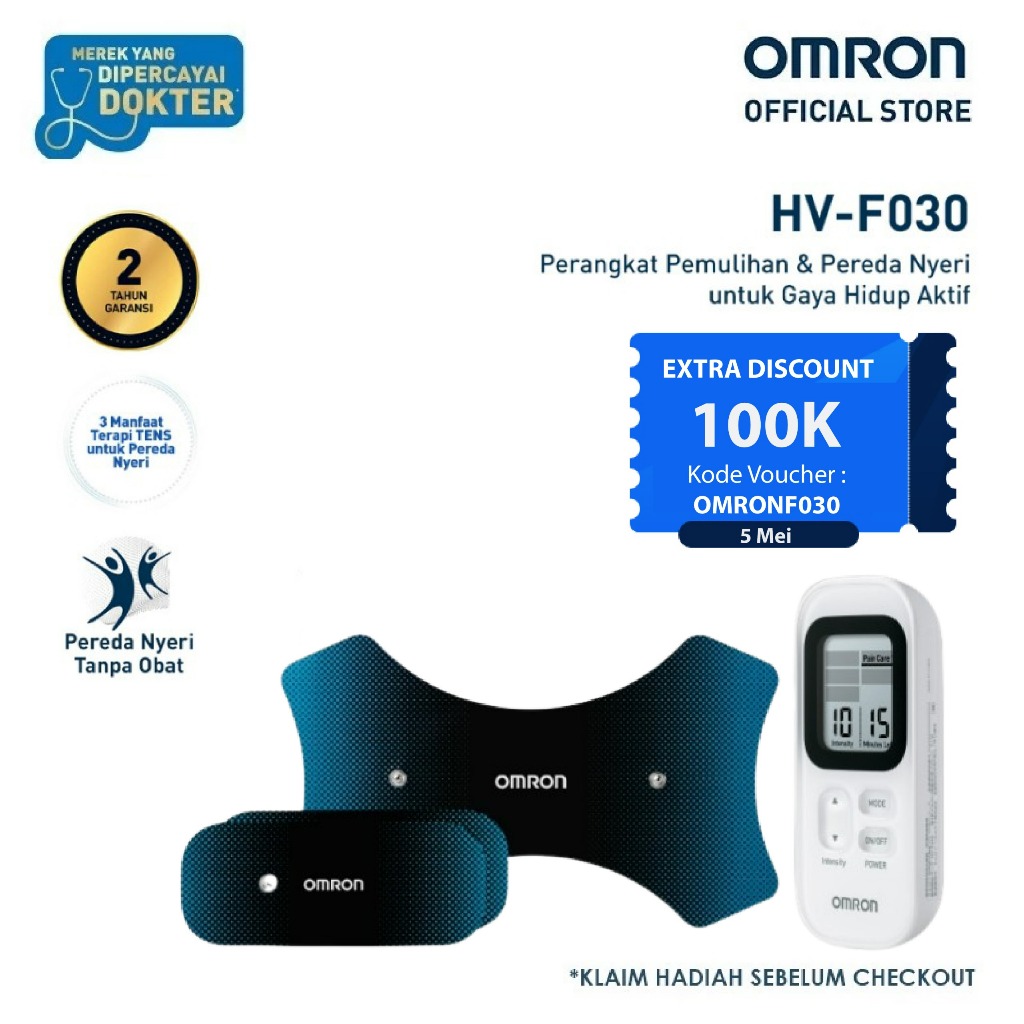 OMRON Sport TENS HV-F030 Alat Pijat Terapi Elektrik