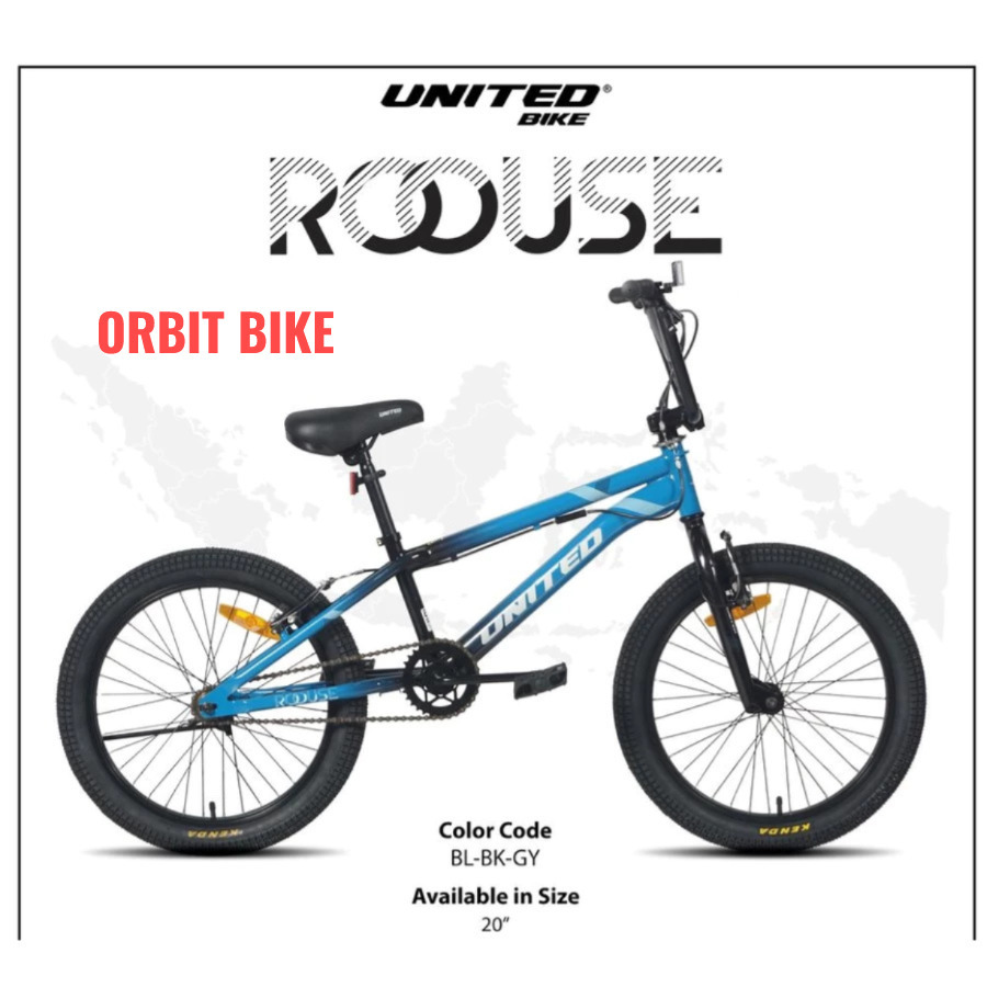 Sepeda BMX 20 INCH UNITED ROOUSE Sepeda Anak BMX Laki-Laki