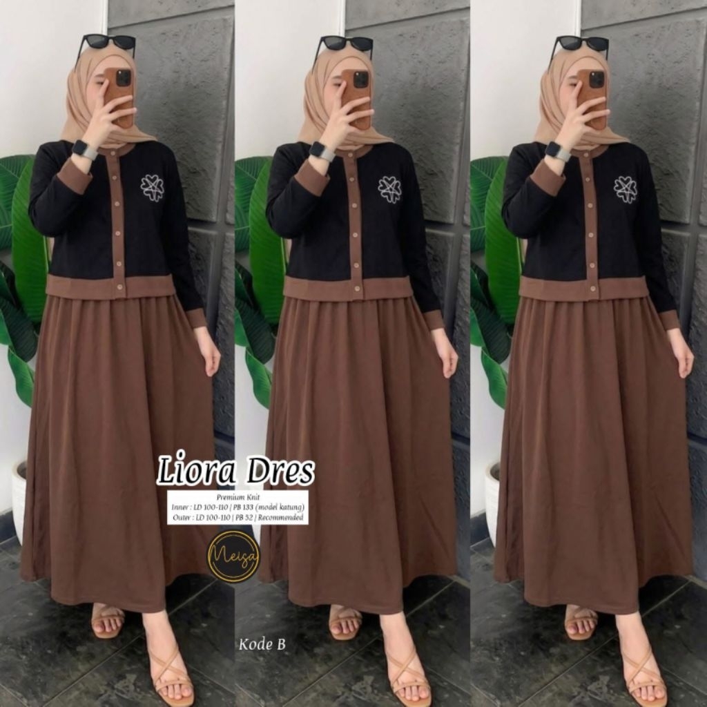 LIORA DRESS BY MEISA ORIGINAL BEST SELLER