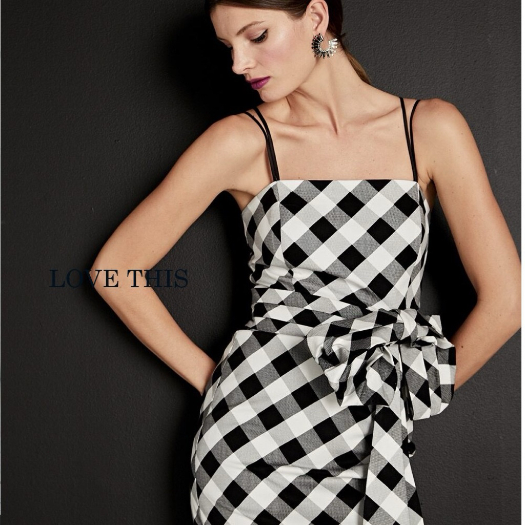 WHBM Gingham Sheat Dress
