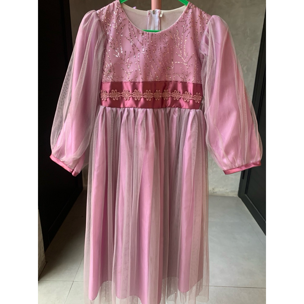 Gamis Anak / Dress Anak / Dress Ungu Lilac