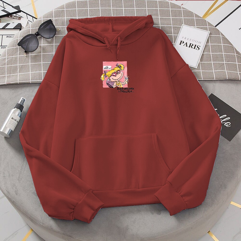 jaket wanita Joven size L XL XXL hoodie cewek terbaru 2026 hoodie wanita korea style hudi jumbo over
