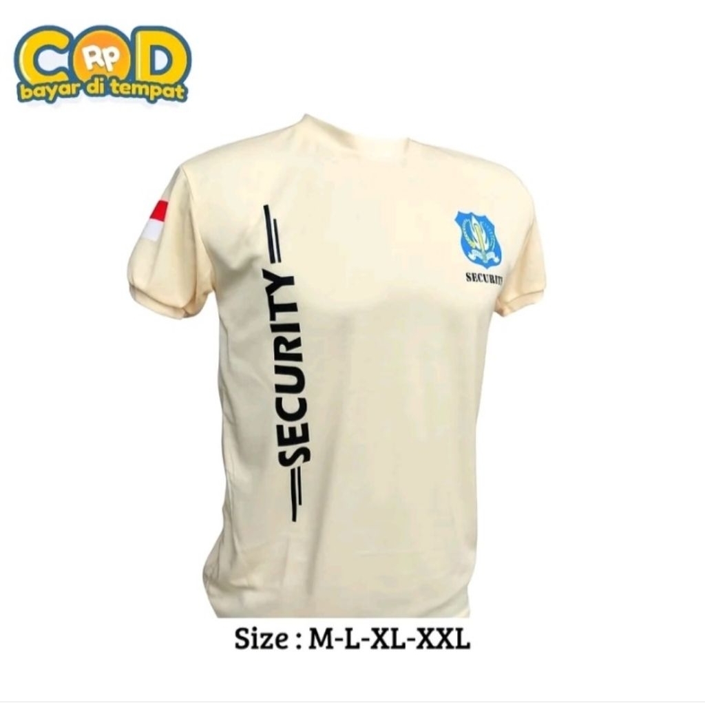 BAJU KAOS SATPAM / BAJU SECURITY KAOS DALAM TERBARU