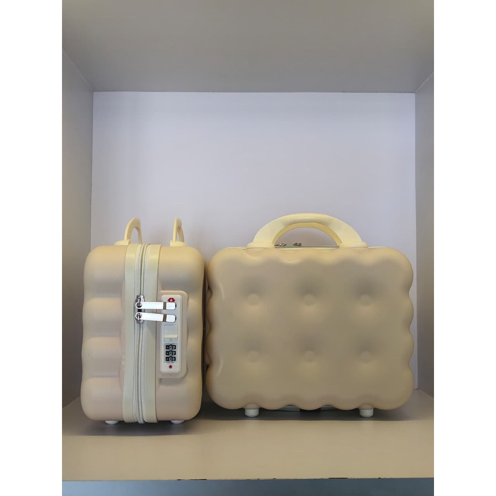 BEAUTY CASE 12 INCH Mini Koper Tas Makeup Premium Hardcase Travel Box Bahan Polycarbone