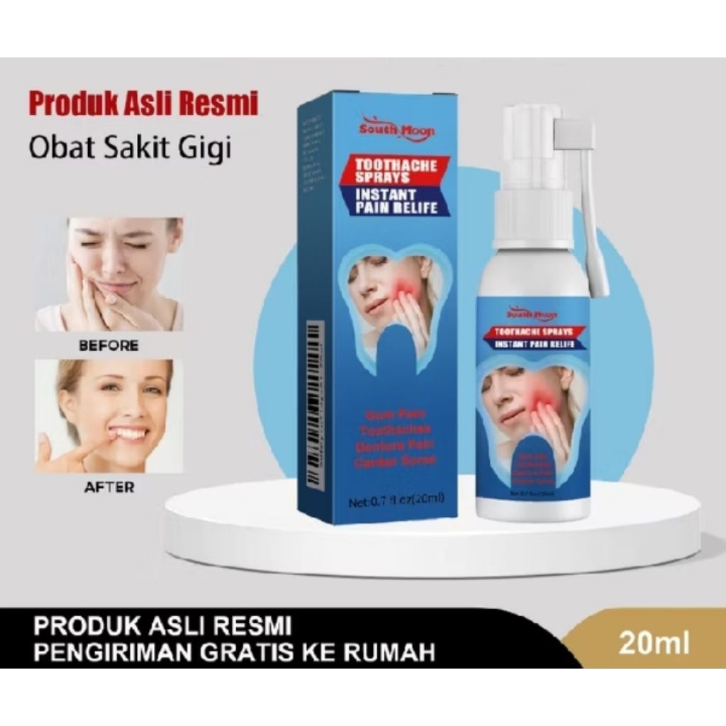 MP South Moon Toothache Spray Obat Sakit Gigi 20ml Obat Sakit Gigi Semprot Obat Sakit Gigi Berlubang