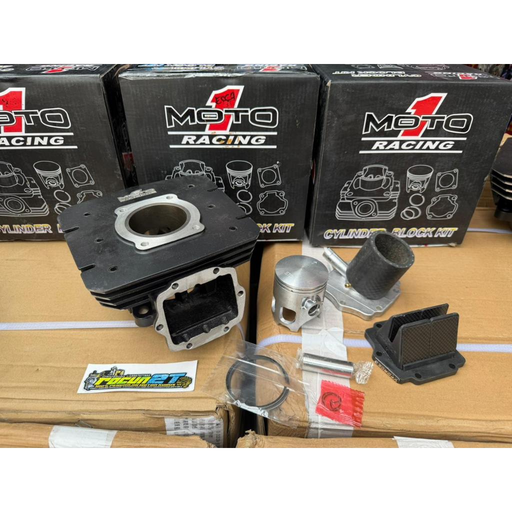 PAKET CYLINDER BLOK THAILAND RX KING MEMBRAN VFORCE NINJA BUENG BORING RX KING PORTING (BLOK SAMA ME