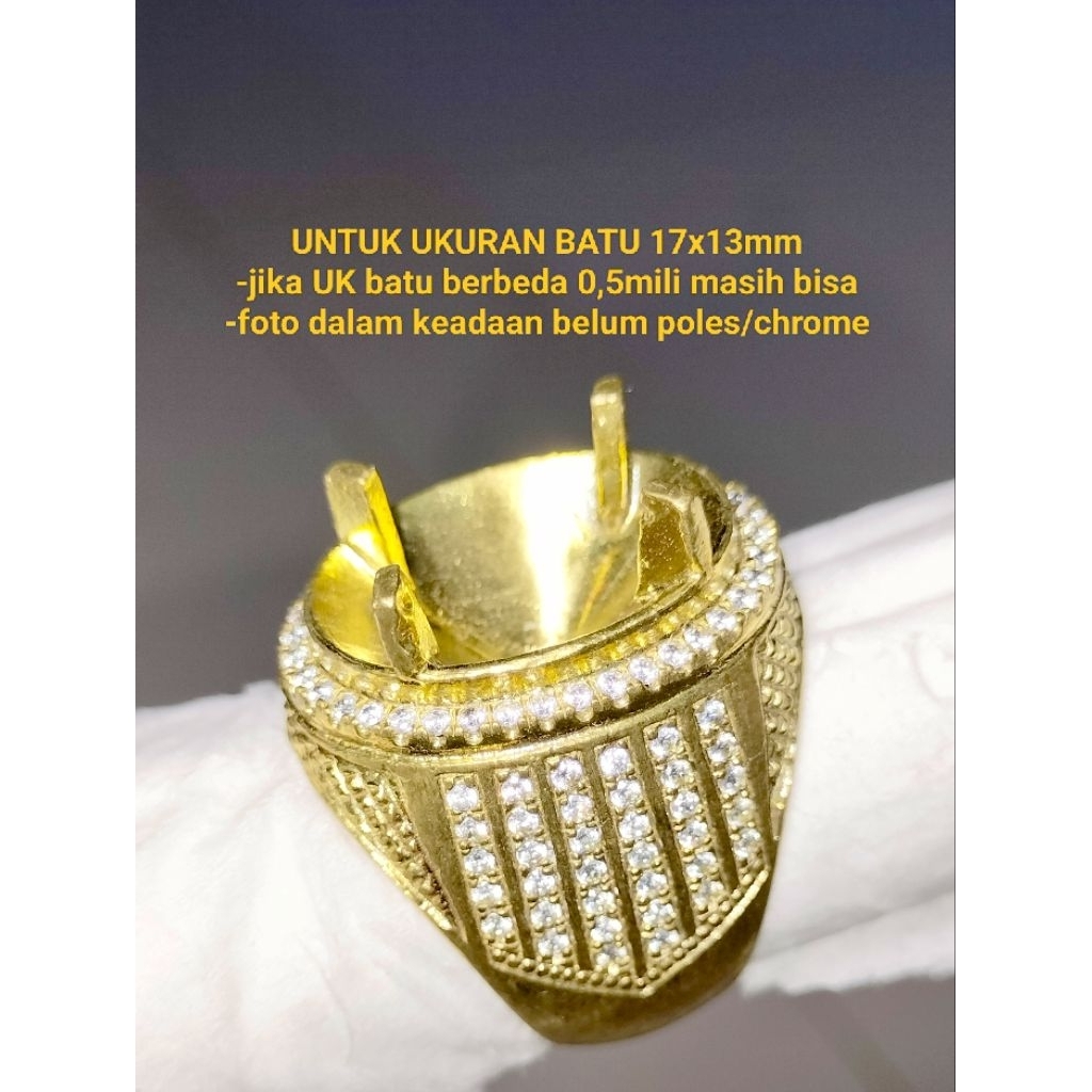 RING KUNSAR TERBARU MODEL PERAK MICROSETTING