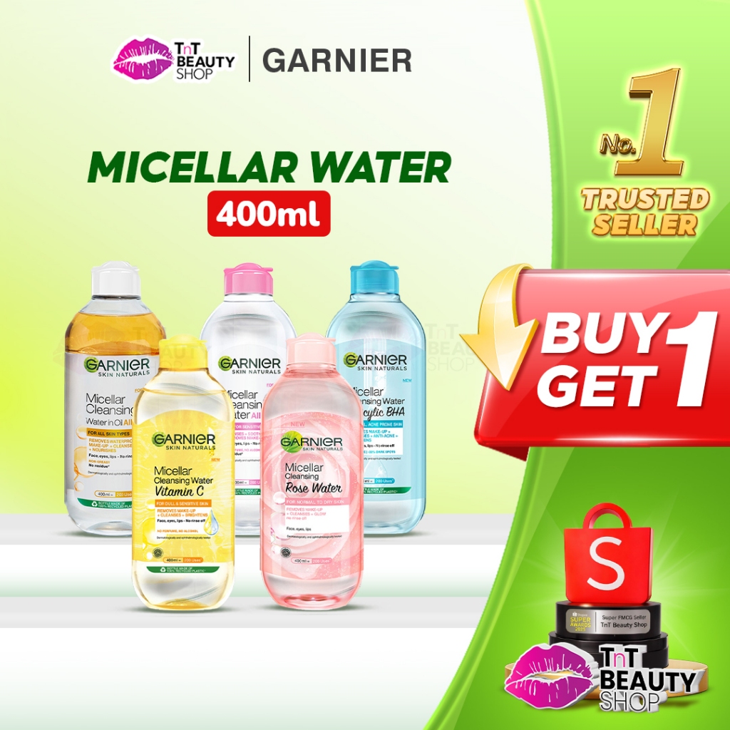 Garnier Micellar Cleansing Water | Garnier Micelar Water Biphase oil - 400 ml | TnT Beauty Shop