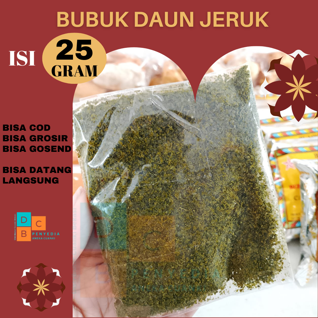 Daun Jeruk Purut Bubuk 25gr Bumbu Basreng Seblak Kering Bumbu Seblak
