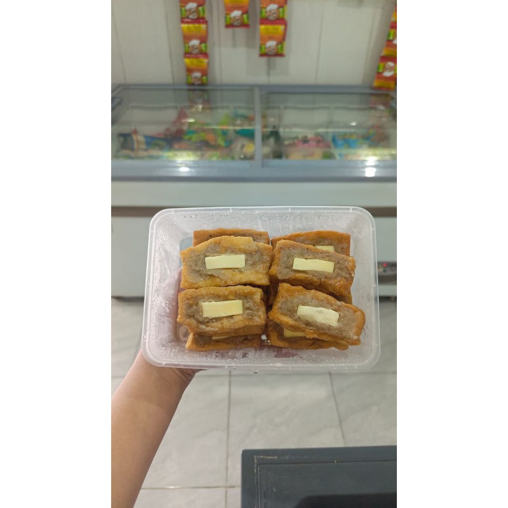 tahu bakso frozen topping keju isi 10
