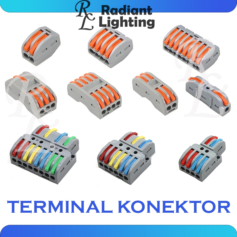 Terminal Konektor Kabel Listrik PCT Wago Split Wire Connector Cable