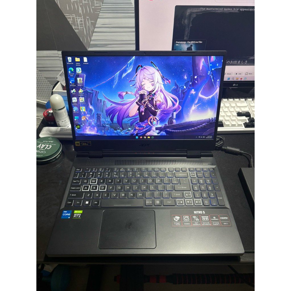 Laptop ACER Nitro 5 i5-12500H RTX3050 SSD 1.5TB RAM 16GB Second