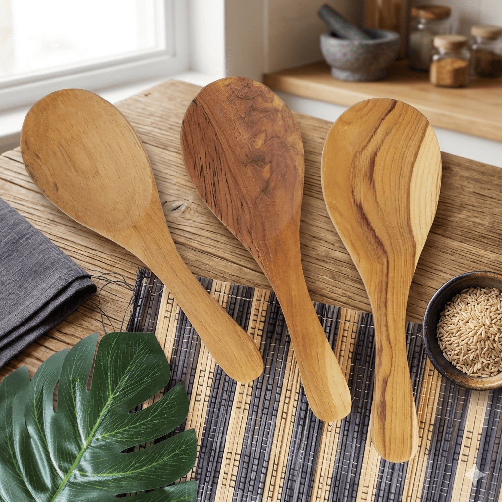 Centong Kayu Jati Asli / Centong Estetik / Centong Kayu Jati Food Grade