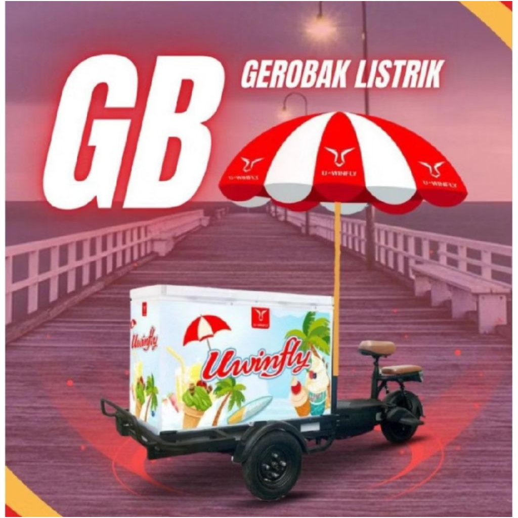 GEROBAK LISTRIK UWINFLY GRATIS PAYUNG