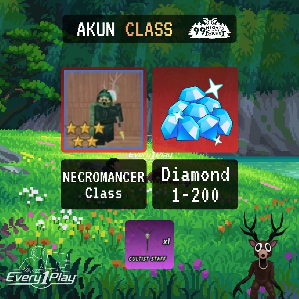 Akun 99 Night in the Forest NECROMANCER Class - Akun 99 NITF Class NECROMANCER - Akun Roblox 99 Nigh