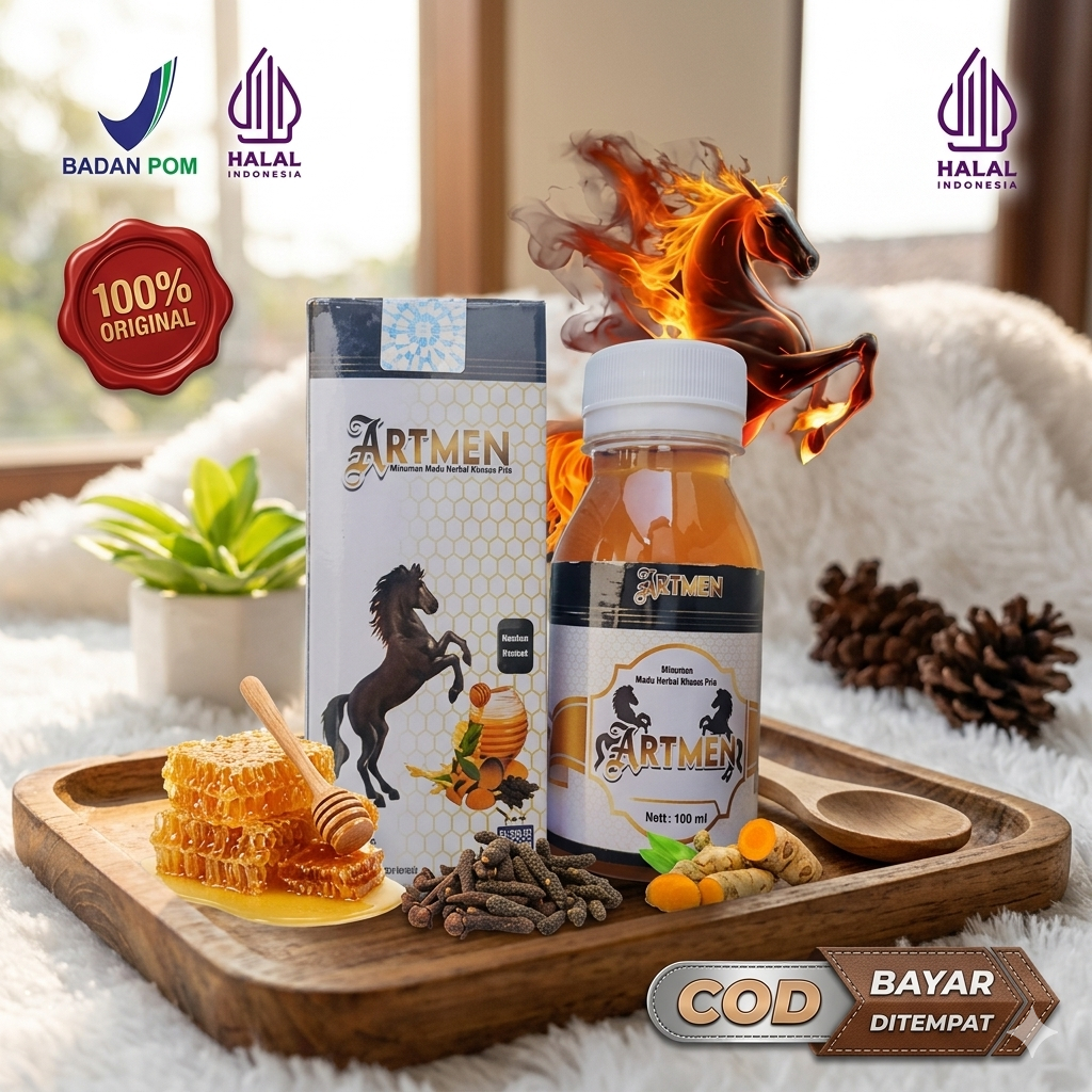 Madu Artmen Herbal Pria - Meningkatkan Stamina, Daya Tahan Tubuh, dan Gairah Seksual