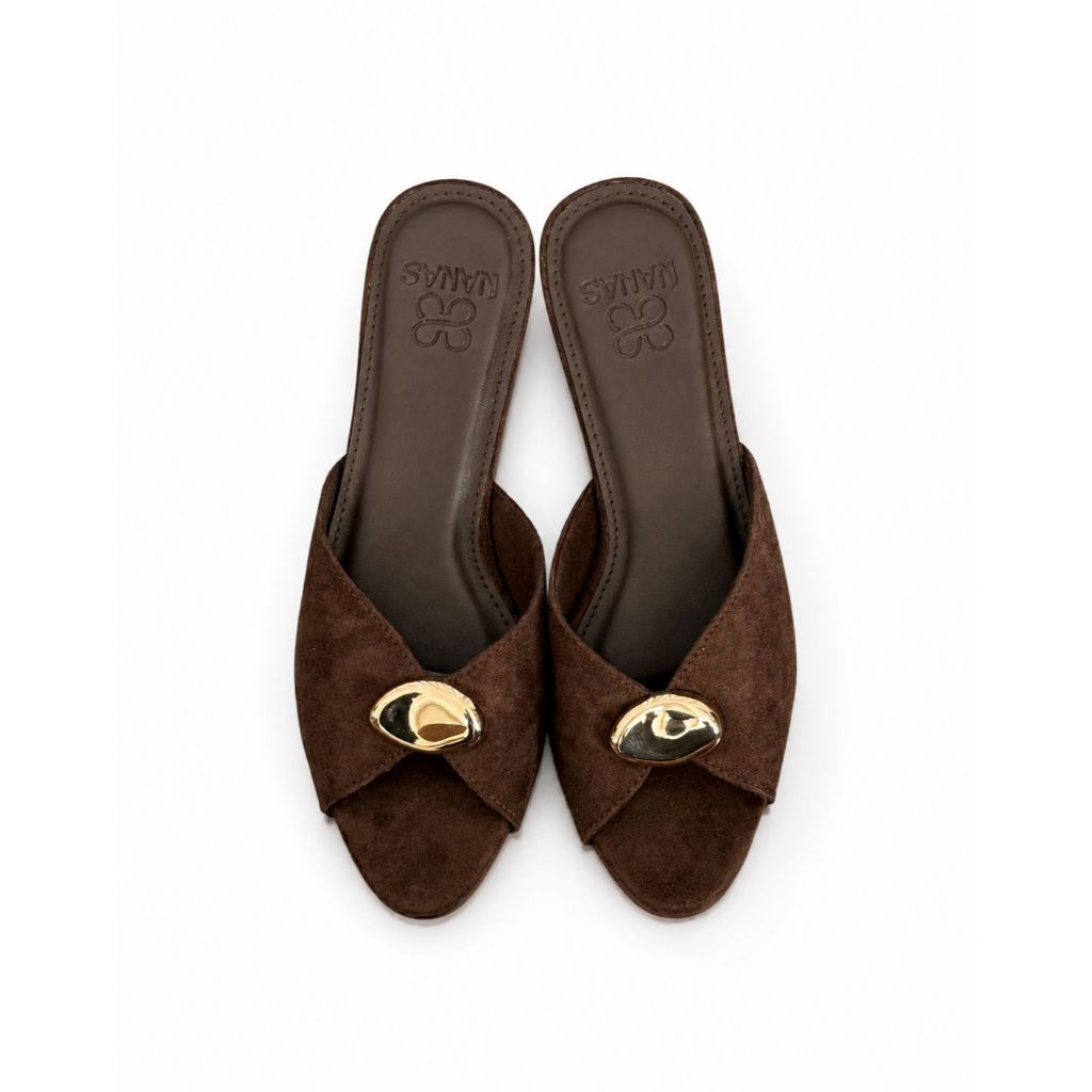NANAS | GHIA HEELS SUEDE 7CM | SANDAL WANITA
