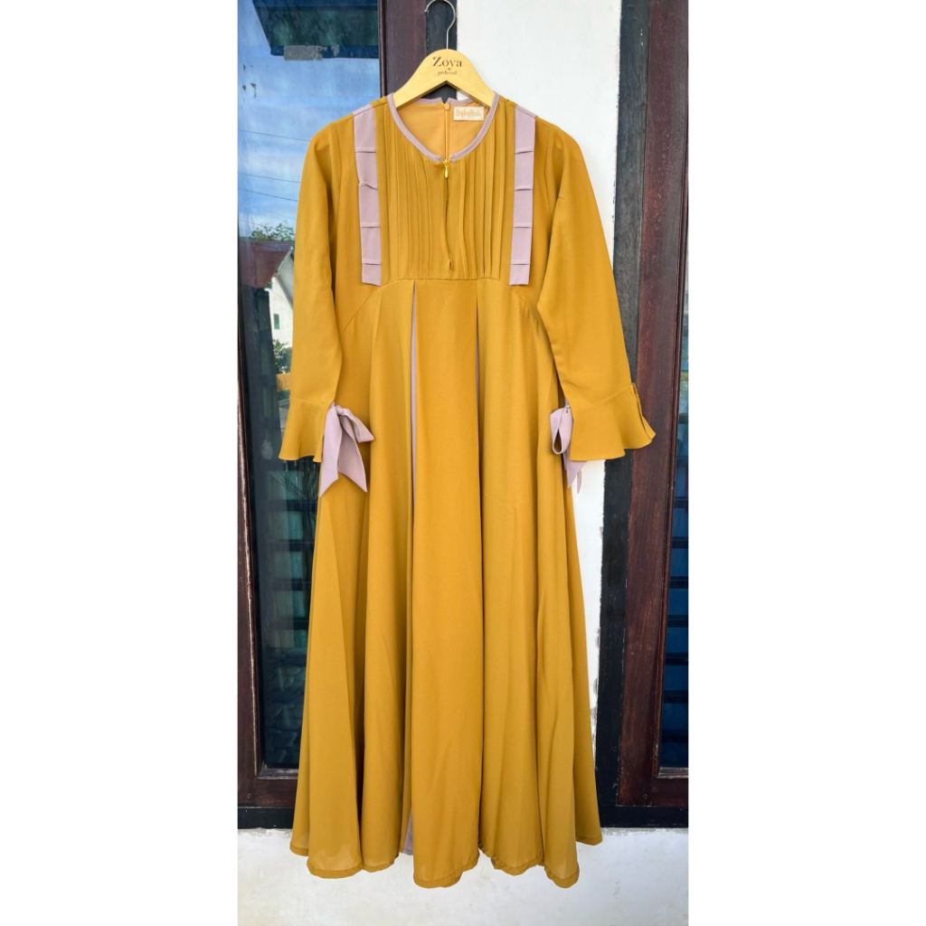 preloved Dress kuning Brand feybyfera