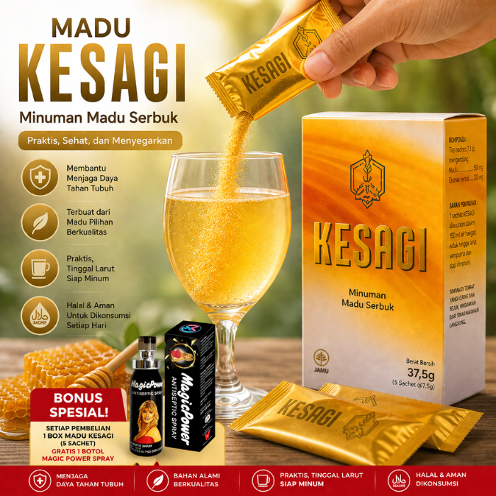 Kesagi | Madu Kosagi Asli Original Minuman Herbal Pria Rasa Madu Hutan Resmi Bpom
