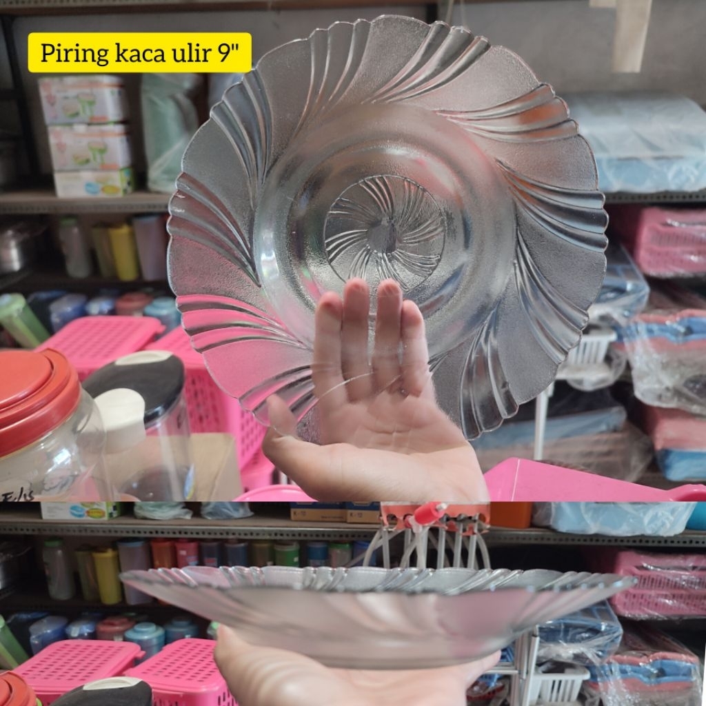isi 6 Pcs Piring makan Duralex 9"/ piring duralex/ piring kaca