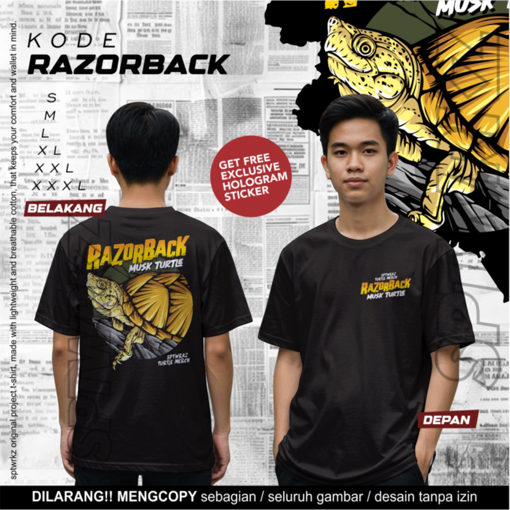 kaos kura kura | kaos razorback | kaos katun | RAZORBACK
