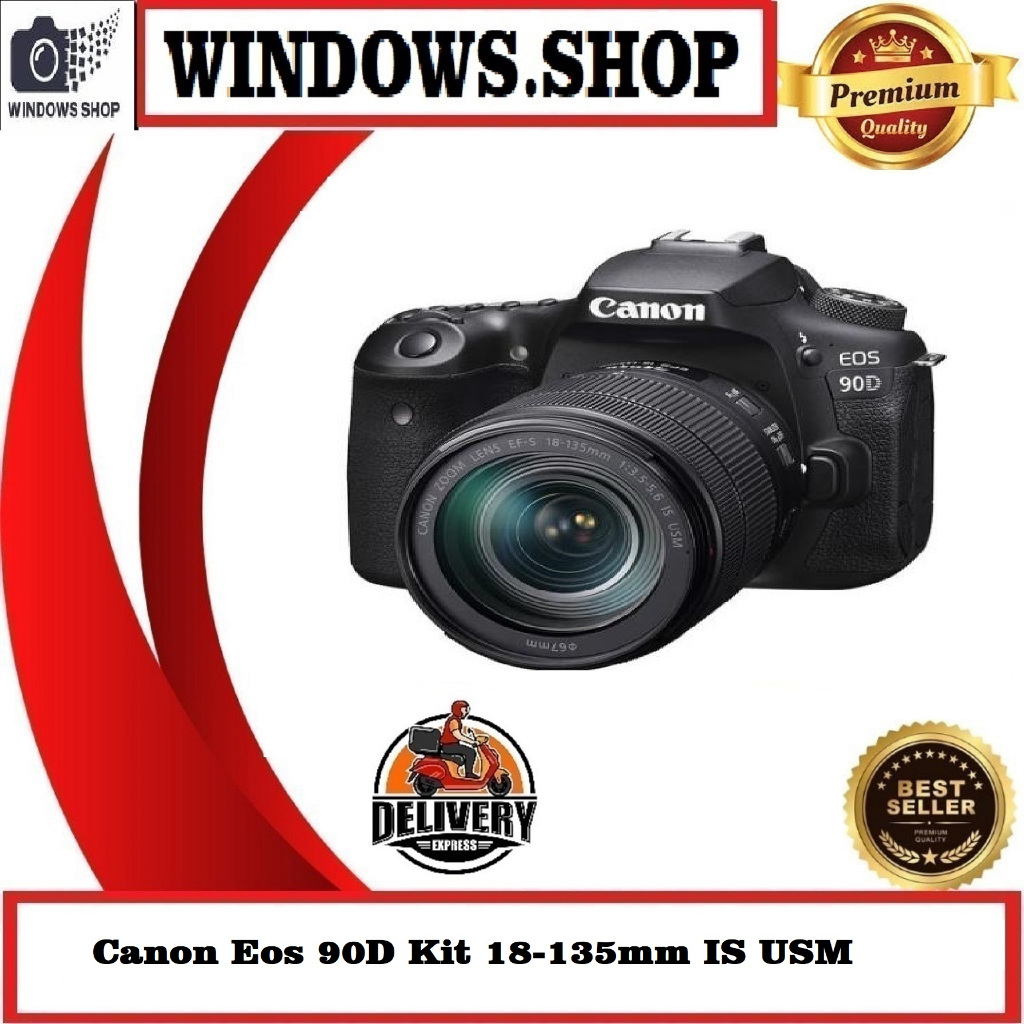 Kamera Canon Eos 90D Kit 18-135mm IS USM